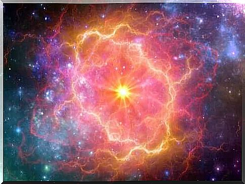 Light cells of a supernovae.