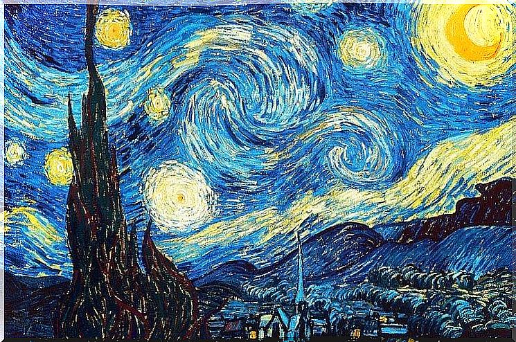 the starry night by Vincent van Gogh