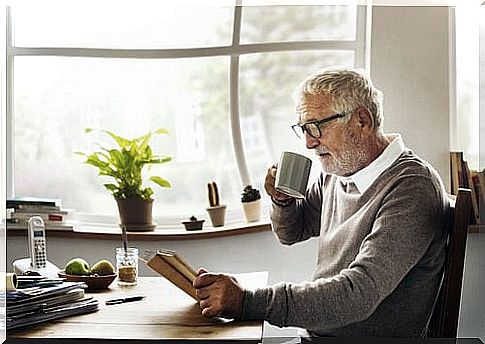 retired man after a development of professional life
